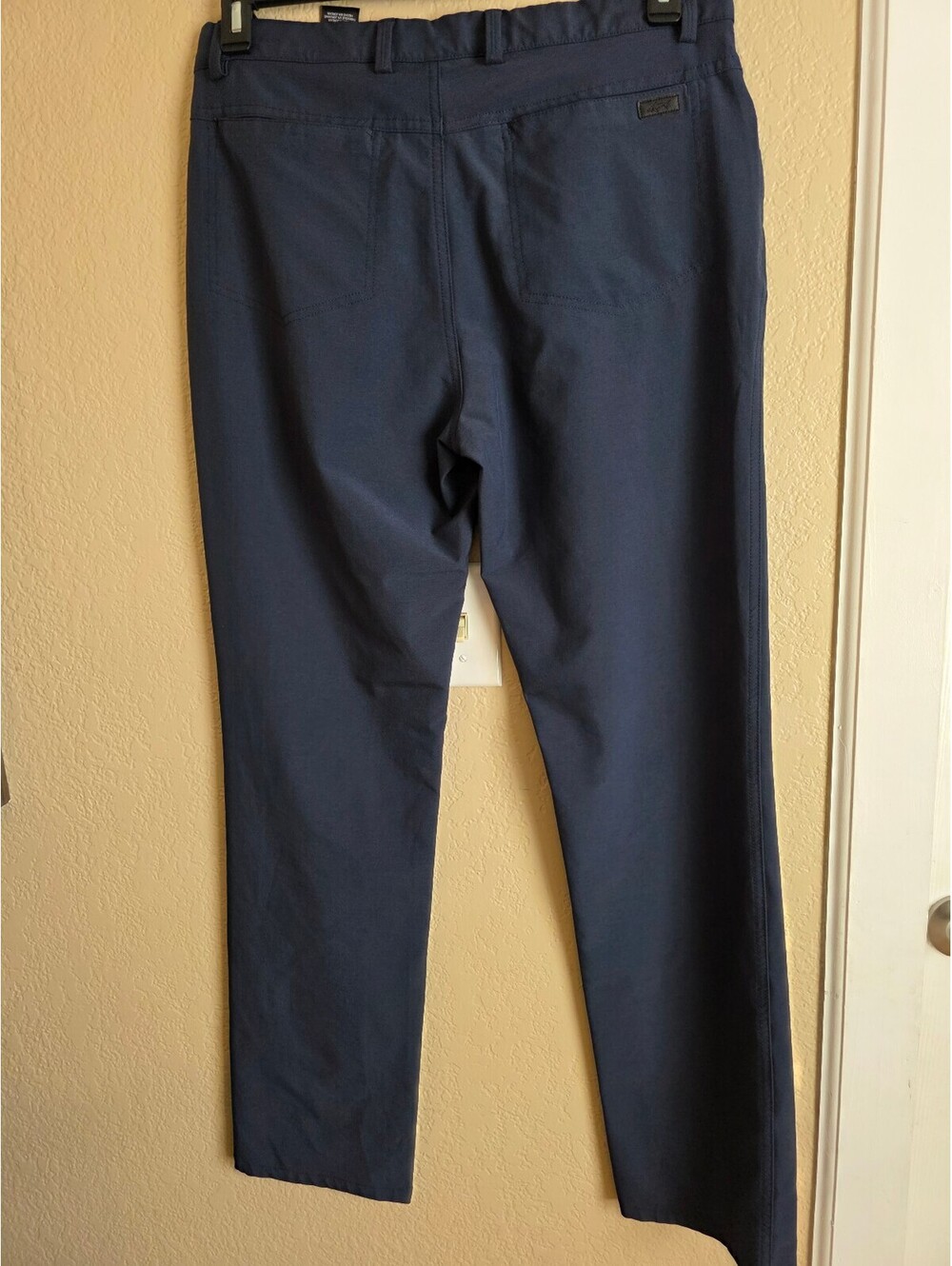 Shark Men's Navy Blue 32x32 Polyester Spandex Pants
